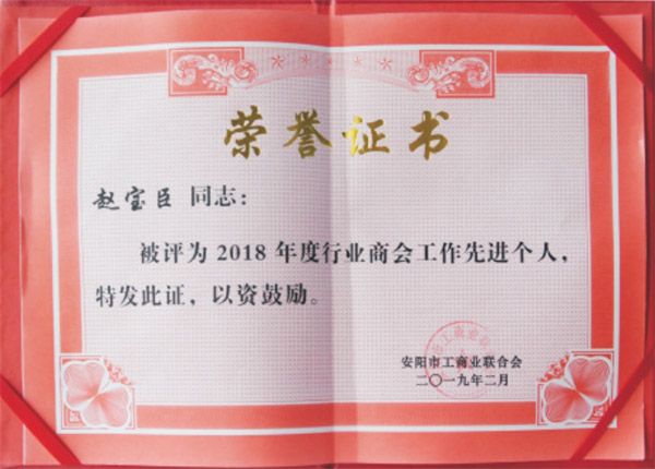 2018先 进个人