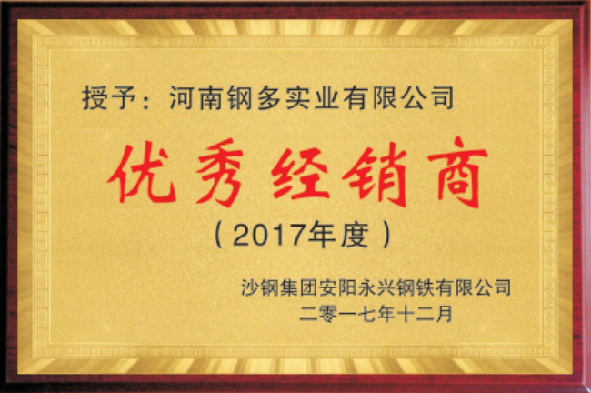 2017优 秀经销商