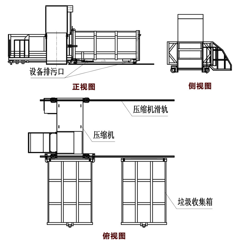 分体式垃圾中转站
