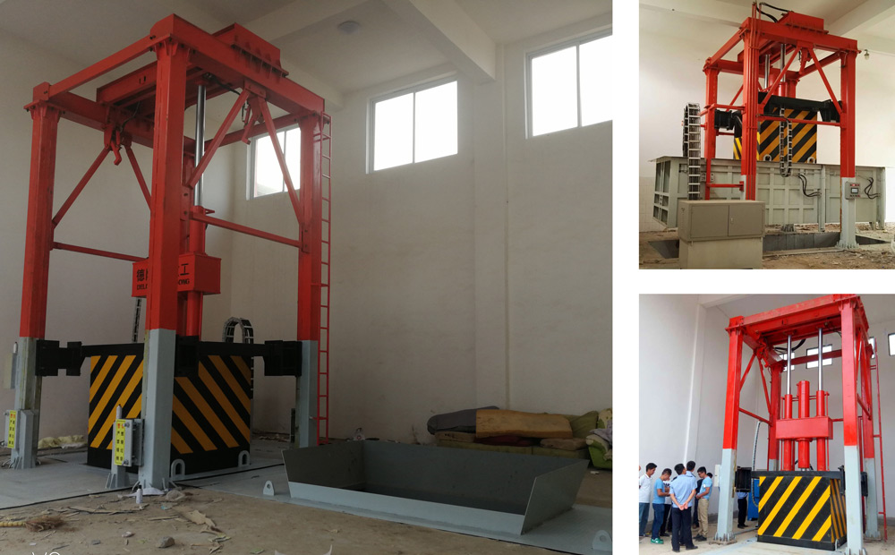 垂直式垃圾站压缩设备