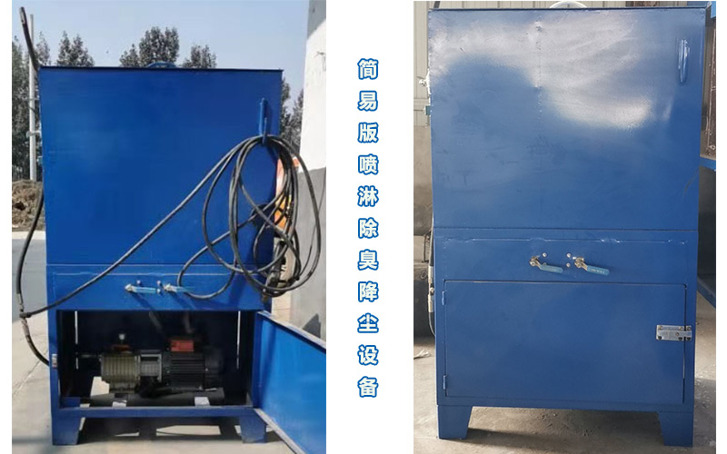 简易版喷淋除臭降尘设备