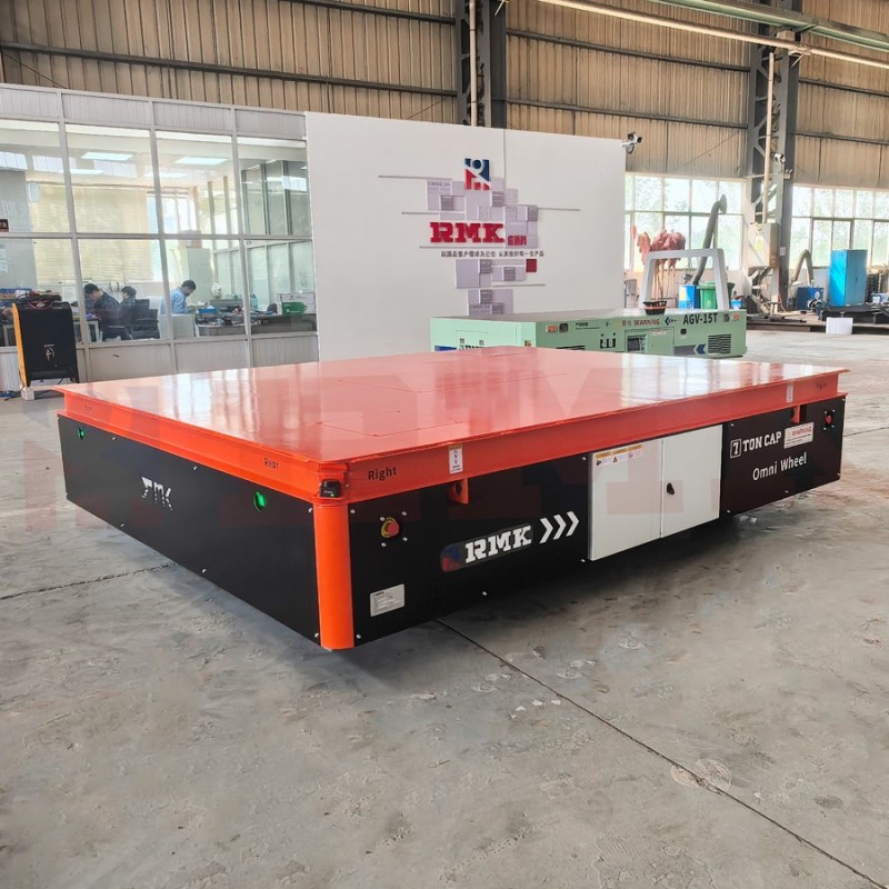 睿迈科 变压器搬运车 蓄电池式重载平板车 7吨全向舵轮电动平车