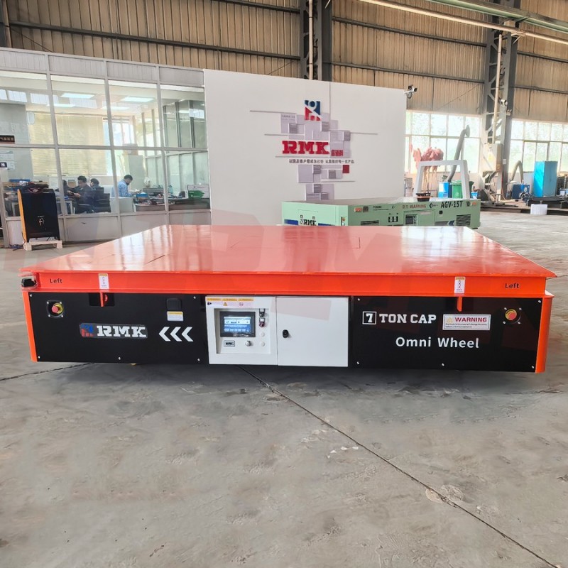 睿迈科 变压器搬运车 蓄电池式重载平板车 7吨全向舵轮电动平车