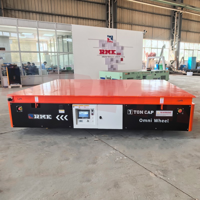 睿迈科 变压器搬运车 蓄电池式重载平板车 7吨全向舵轮电动平车