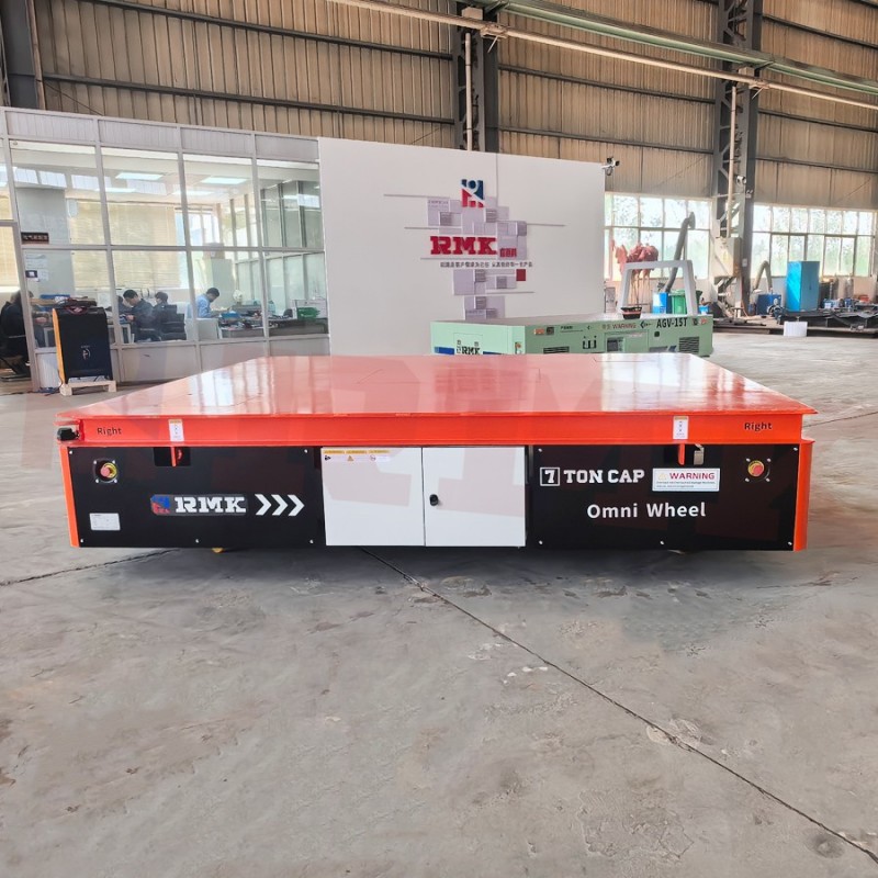 睿迈科 变压器搬运车 蓄电池式重载平板车 7吨全向舵轮电动平车