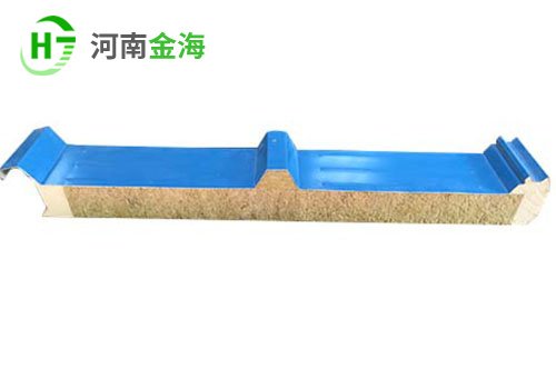 聚氨酯封边岩棉夹芯屋面板