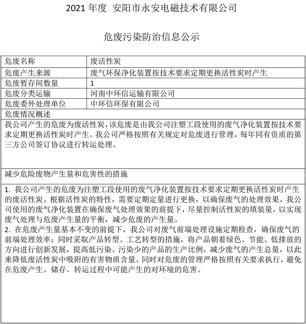 2021年度安阳市永安电磁技术有限公司危废污染防治信息公示-1.jpg