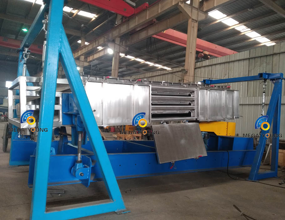 侧开门换网筛分机