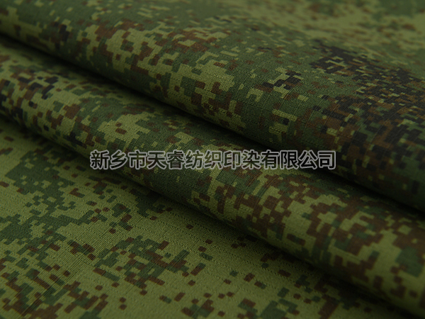 TC 65/35 21*14 /100*53 210GSM 三立格rib-stop 俄罗斯印花+防水 Russian camouflage + waterproof