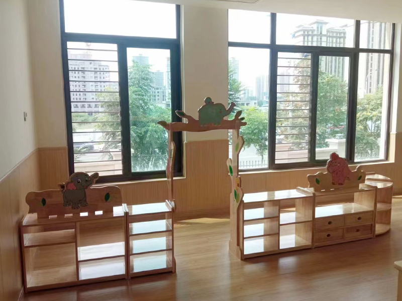 儿童木质书架