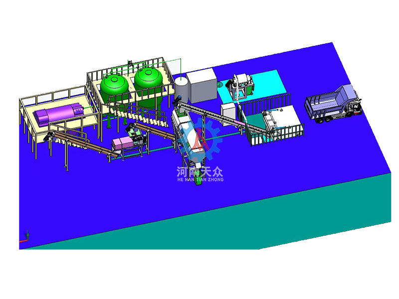 滚筒筛选厨余处理机
