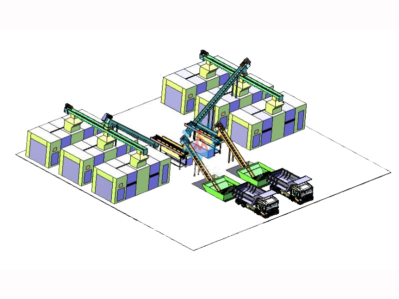 双30吨厨余垃圾破碎生产线