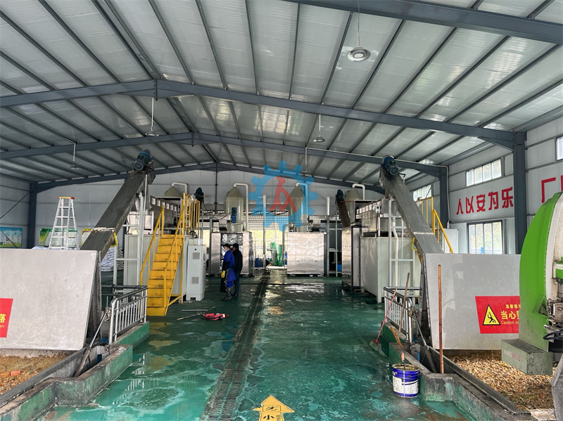 人工分拣餐厨处理线