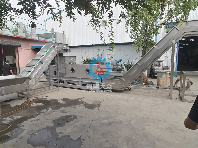 甜叶菊压榨脱水处理线