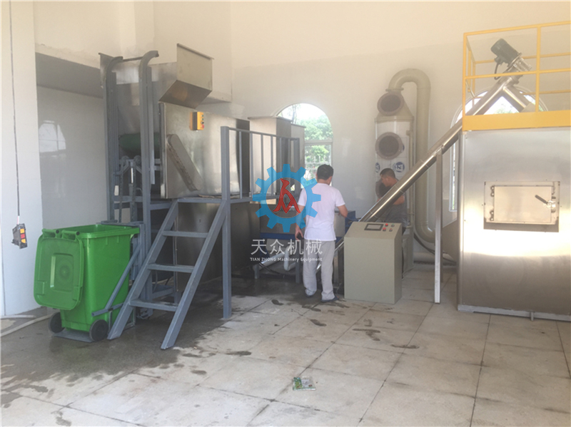 南昌蓝天小区餐厨处理现场照片