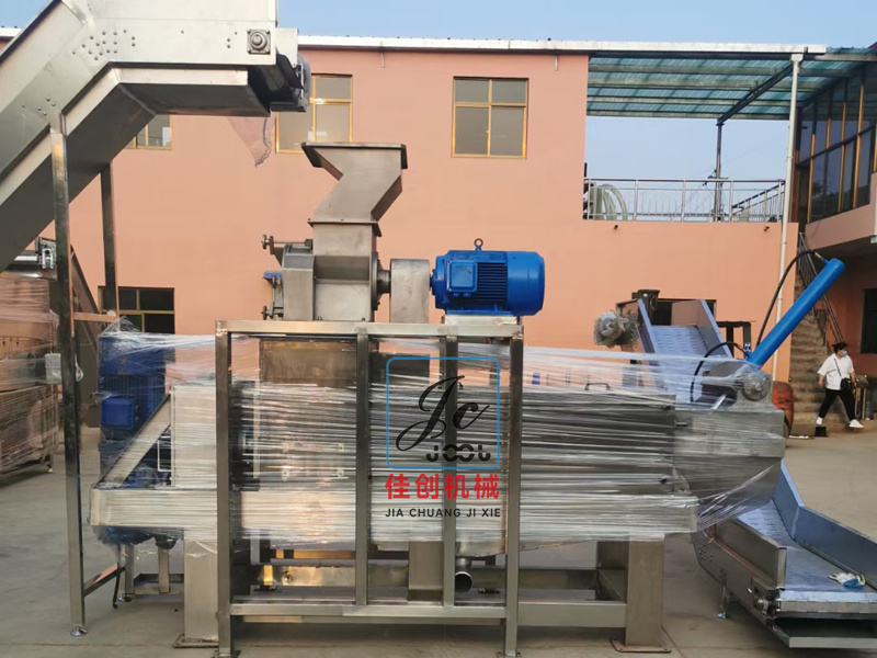 提升破碎壓榨輸送生產(chǎn)線