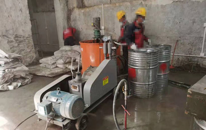 安徽客户双液注浆现场