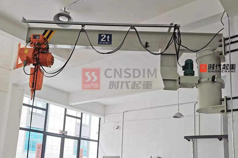 湖北铝合金轨道式墙壁悬臂起重机