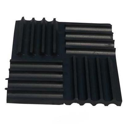 Railway rubber vibration isolation pads