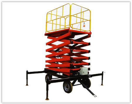 四轮牵引式液压升降平台