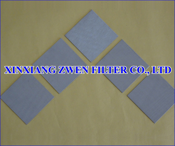 Sintered Porous Filter Sheet