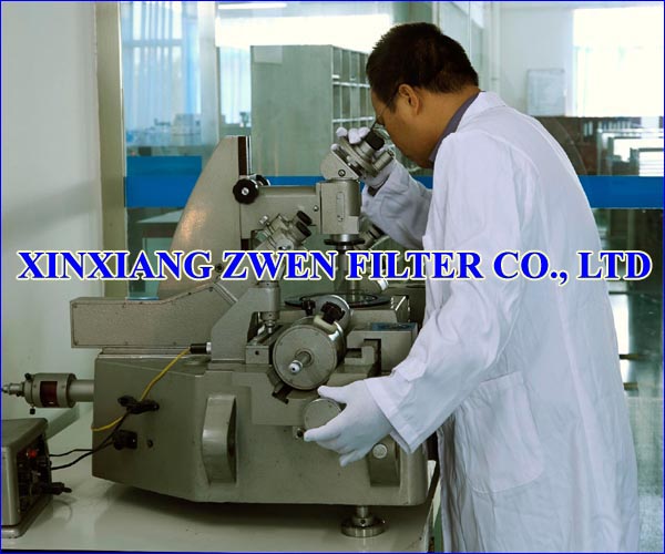 XINXIANG ZWEN FILTER CO.,LTD PORE SIZE TEST