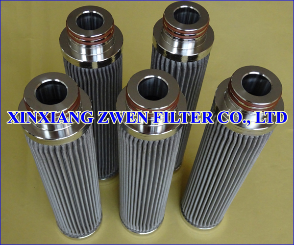 Pleated Sintered Fiber Felt Filter Cartridge