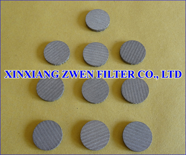 Sintered Mesh Filter Disc