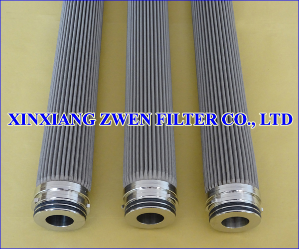 Pleated Sintered Fiber Felt Filter