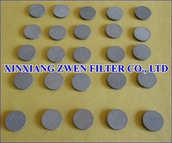 Sintered Wire Mesh Filter Disc