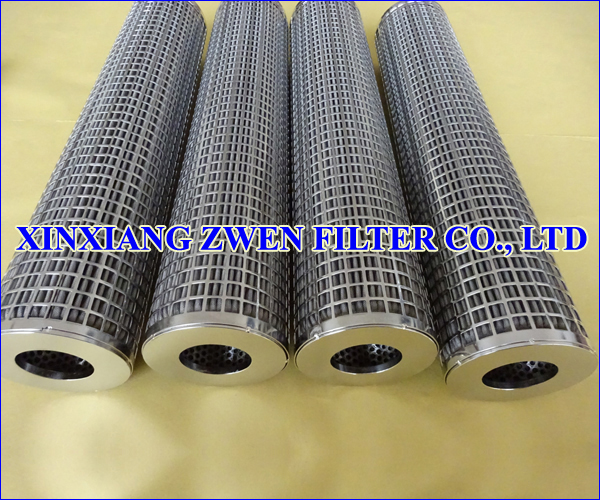 Pleated Sintered Fiber Felt Filter Element