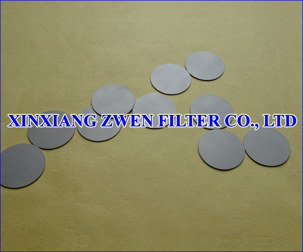Stainless Steel Sintered Powder Filter Disc