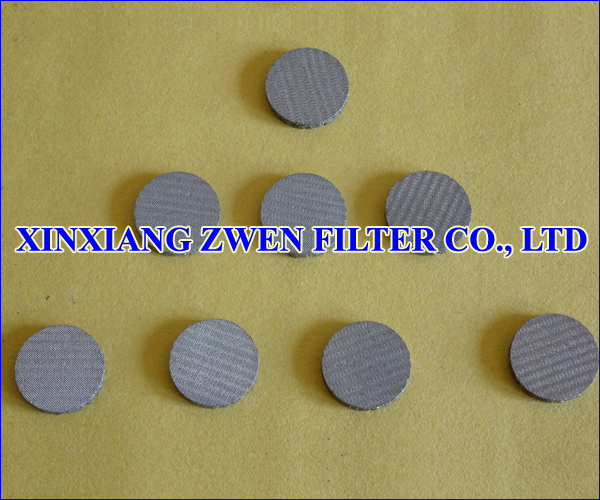 Stainless Steel Sintered Metal Filter Disc