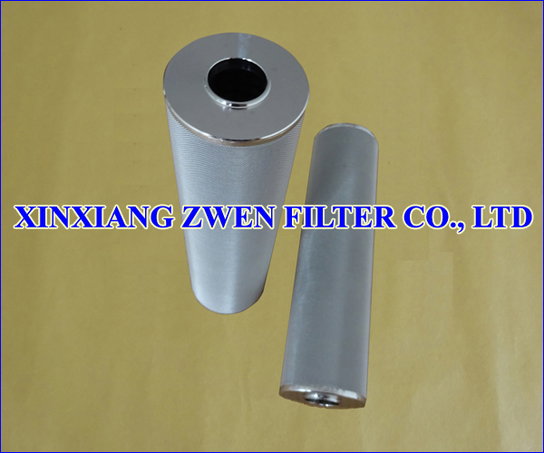 Cylindrical Sintered Fiber Felt Filter Cartridge