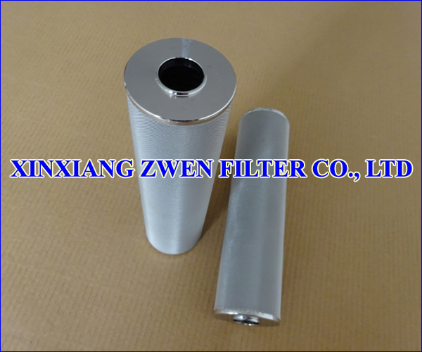 Washable Cylindrical Sintered Fiber Felt Filter Cartridge