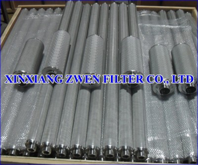 Cylindrical Sintered Wire Mesh Filter Cartridge