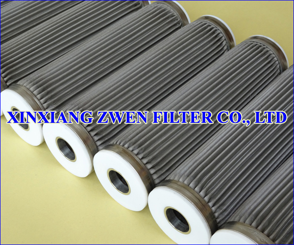 Washable Pleated Stainless Steel Filter Cartridge