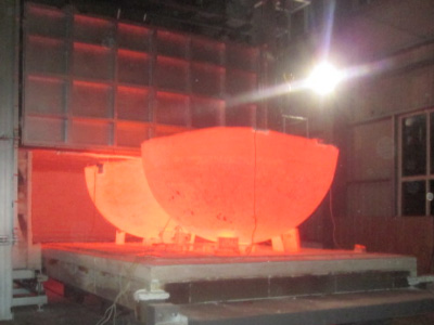 Natural gas trolley furnace