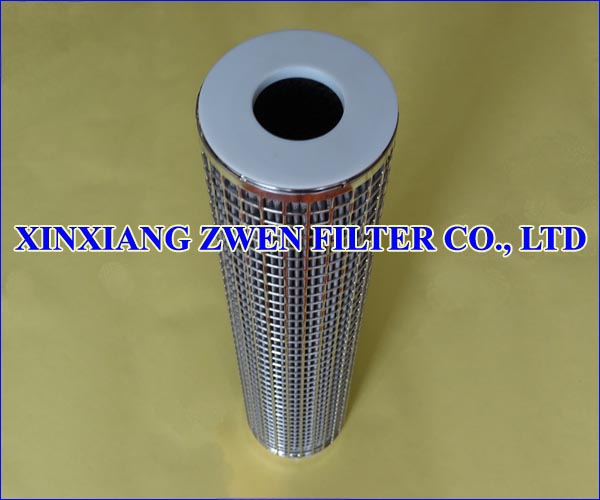 Washable Pleated Sintered Fiber Felt Filter Cartridge