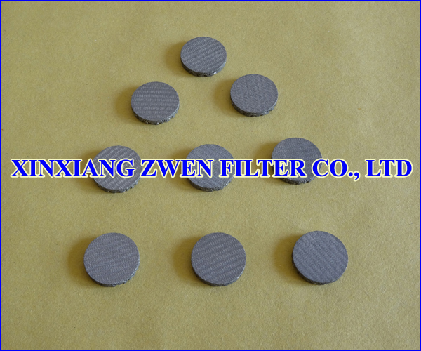 Stainless Steel Sintered Wire Mesh Filter Disc