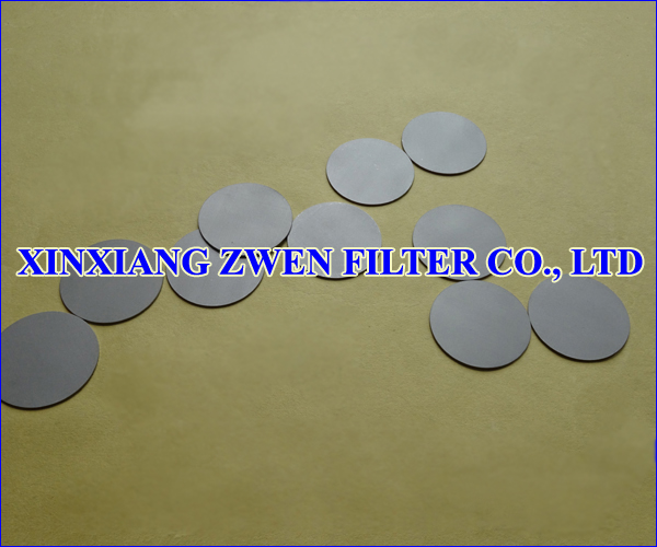 Stainless Steel Sintered Porous Filter Disc