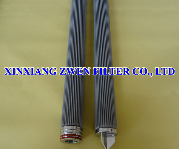 Washable Pleated Sintered Fiber Felt Filter Element