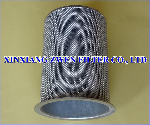 Cylindrical Sintered Wire Cloth Filter Cartridge