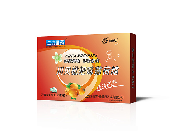 川贝枇杷味薄荷糖-纸盒