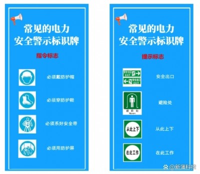 新蒲科技：这些电力安全警示牌，你都认识吗？