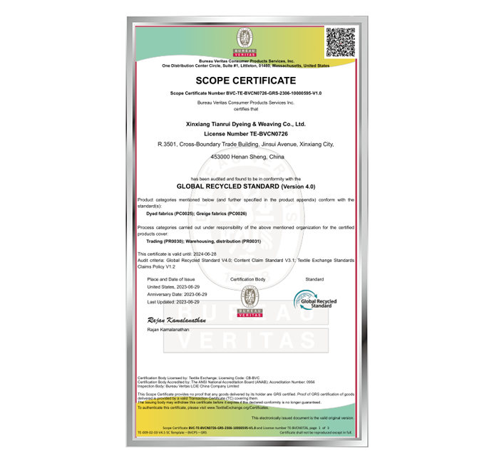 Scope-Certificate
