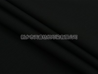C/T 70/30  20*T300D/74*46  219GSM 防油防水WOR 防静电ANTI-STATIC 黑色BLACK