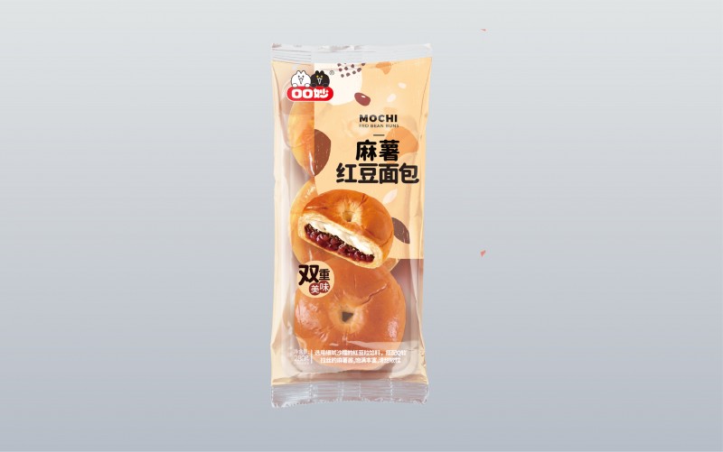 麻薯红豆面包