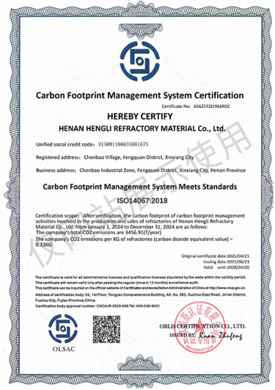 Carbon Footprint Management System Certification