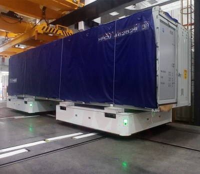 双车联动rgv 80吨自动停靠轨道车 工厂车间起重搬运充电RGV
